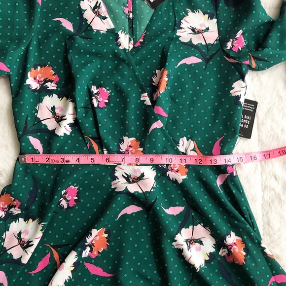 Express | Mixed Print Surplice Mini Dress Sz S NWT - Picture 14 of 15